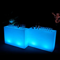 Tables de bar lumineuses modernes en plastique pour la maison, l'hôtel, le club, les fêtes en extérieur – Polyvalentes pour les boîtes de nuit, les salles, les centres commerciaux et les restaurants