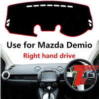 Tapis de tableau de bord de voiture de luxe de l'usine Taijs vente chaude pour Mazda Demio 2009-2015 couverture de tableau de bord parfaite pour Mazda 2