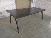 Table à manger moderne en bois noir pour événements, fêtes, restaurants - À vendre