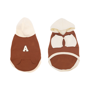 포켓과 리드 클립이 있는 스포티한 경량 강아지 & 고양이 후드티 - 컬러블록 캐주얼 애완동물 스웨트셔츠 (야외 및 일상 착용용) - Product Image 1