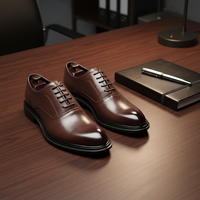 Chaussures Oxford en cuir pour hommes, style formel, nouvelle collection automne 2026, basses, unies, pour mariage et bureau, à bout pointu