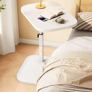 Muebles para el hogar, mesa de centro en forma de <span class=keywords><strong>C</strong></span>, mesa auxiliar rectangular de madera para sala de estar, estudio, cabecera o balcón, mesa de centro pequeña - Product Image 1