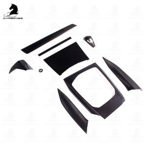 LHD Pour <span class=keywords><strong>BMW</strong></span> Série 3 G20 Dry Carbon Fiber Central Control Dashboard <span class=keywords><strong>Console</strong></span> Gear Shift Panel Interior Cover Trim 2019 +. - Product Image 4