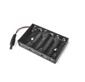 9V 6aa Pin chủ trường hợp box với DC cắm