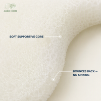 Oreiller de voyage en mousse à mémoire de forme en forme de G, support de tête pour avion, coussin de sommeil portable