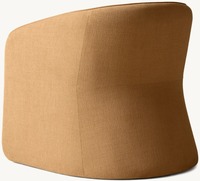 Fauteuil individuel en velours de style américain moderne pour salon de luxe