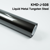KING MARTIN Film de protection de peinture sans DMF, autocollants de carrosserie automobile, adaptés aux voitures, couleur métal liquide, tungstène, acier, TPU, PPF couleur