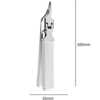 Coupe-ongles ultra-affûtés en acier inoxydable à bord incliné, ouverture large, conception anti-éclaboussures pour une coupe parfaite des ongles incarnés