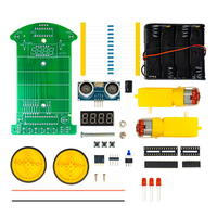 Kit de Coche Ultrasónico para Evitar Obstáculos OKYN-Y2350 con Pantalla LED para Aprender a Programar