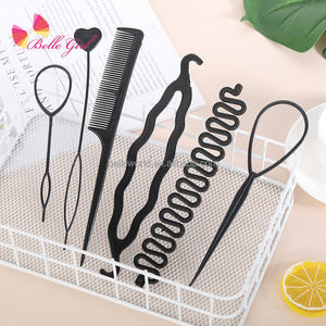 BELLEWORLD-máquina para hacer moños trenzados para salón de belleza, conjunto de herramientas de estilismo para el cabello, 6 uds., venta al por mayor - Product Image 1