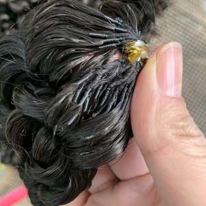 Extensiones de Cabello Humano de Ganchillo con Efecto Pluma, Extensiones Mágicas de Cabello de Ganchillo con Anillo, Paquete de Cabello Brasileño Remy para Venta al por Mayor - Product Image 2