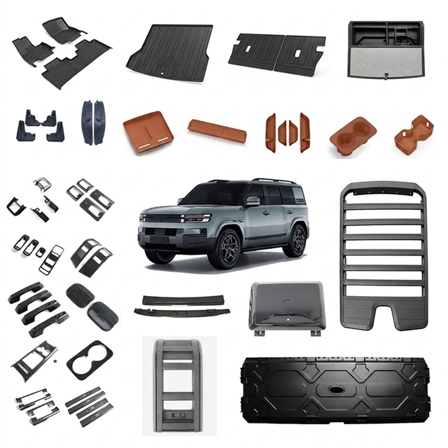 Exterior Accessories for BYD Formula Leopard Titanium 7 Ti7 Roof Luggage Racks Side Ladder Side Bag Roof Equipment Box