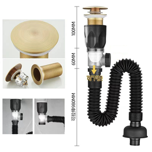 Chất lượng tốt phòng tắm bồn rửa cống kit mở rộng pvc cống chất thải ống bồn rửa chất thải kit <span class=keywords><strong>siphon</strong></span> bồn rửa drainpipe - Product Image 3