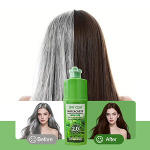 Shampoo Colorante Permanente 3-in-1 all'Argan con Estratto di Cressa, Senza Ammoniaca, Copre i Capelli Grigi, Colore a Lunga Durata, 420ml - Product Image 5
