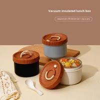 Tasse à petit-déjeuner en acier inoxydable 304 de style japonais bol à bouillie de yaourt portable pour les employés de bureau étudiants mignon pour plus de commodité