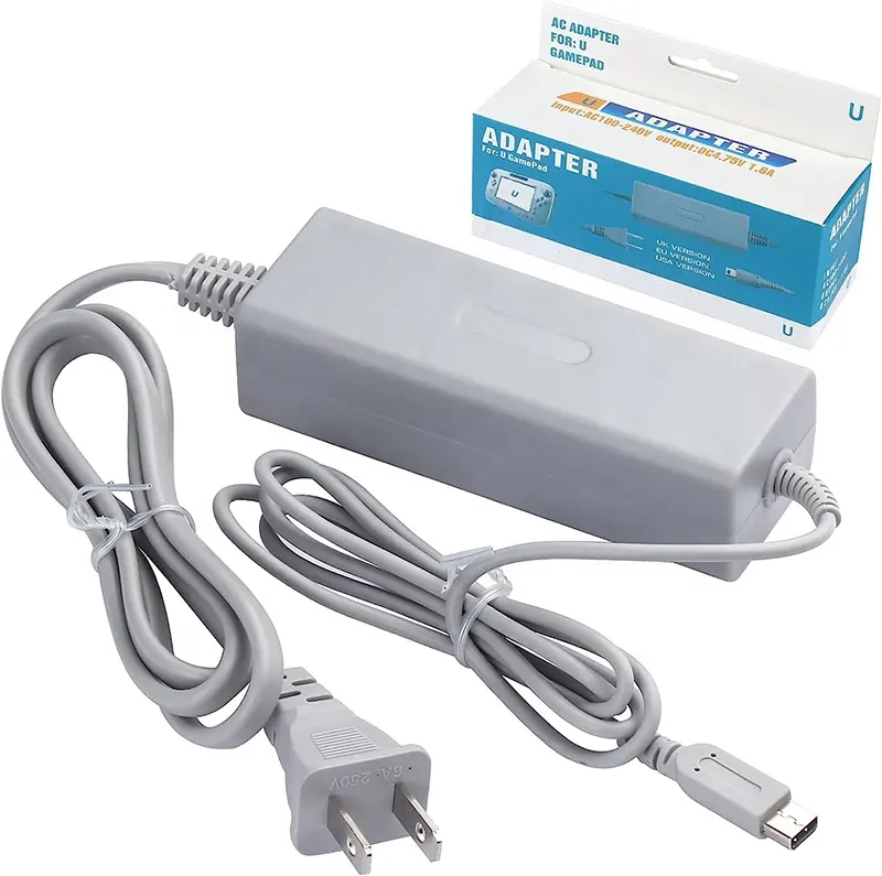 Gamepad sạc cho Wii U AC Power Adapter cung cấp sạc cho Nintendo Wii U Gamepad điều khiển từ xa