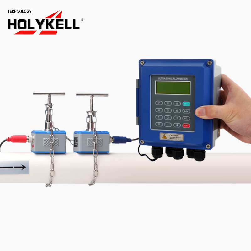 Недорогой ультразвуковой расходомер Holykell 4-20 мА RS485