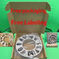 Disques de jante universels élargis en alliage d'aluminium à 456 trous pour modification de moyeu de roue, avec plaquettes de friction ET et disques à bride, pour l'approvisionnement transfrontalier de Chine