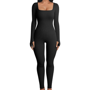 Tuta da Yoga Sexy da <span class=keywords><strong>donna</strong></span> a manica lunga senza cuciture - Product Image 2