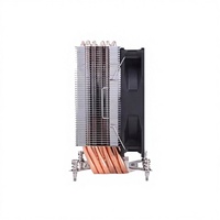 Ventilateur de refroidissement CPU en cuivre pour boîtier d'ordinateur Intel LGA17, dissipateur thermique en aluminium à refroidissement liquide, roulement à billes
