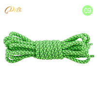 Lacets de remplacement réfléchissants lumineux en polyester DILI DLSL-019-2 de 4 mm, 120 cm de long, pour le sport et la sécurité, avec logo personnalisable et emballage