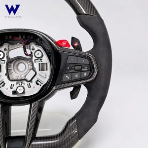Volante de Fibra de Carbono Forjado y Gamuza para <span class=keywords><strong>BMW</strong></span> Serie 1 2 3 4 5 6 7 X3 X4 X5 X7 M2 M3 M4 M5 <span class=keywords><strong>M8</strong></span> M240i G20 G80 G82 G42 G29 F90 - Product Image 4