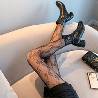 Collants en résille tricotés décontractés taille unique, lingerie féminine sexy, respirants, bas fins, collants hauts en dentelle, élasthanne