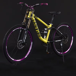 Vélo de montagne à 8 vitesses avec cadre en acier au carbone de 24 pouces, selle confortable et roues en aluminium BIC-040, plusieurs tailles de roues disponibles - Product Image 1