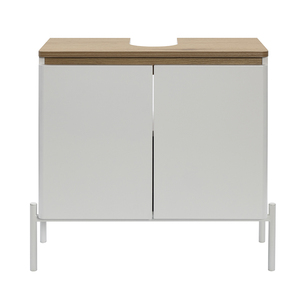FSC- BSCI Factory Direct Bathroom Basin Cabinet with 2 Doors, Freestanding <strong>Under</strong> <strong>Sink</strong> <strong>Vanity</strong> Storage <strong>Unit</strong> with Adjustable Shelf - Product Image 3