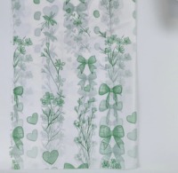 Papier d'emballage semi-transparent en résine écologique imperméable 50*70cm, imprimé de fleurs, logo personnalisé pour emballage cadeau de t-shirt