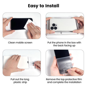 Protection d'écran <span class=keywords><strong>incassable</strong></span> pour iPhone 17, verre trempé HD avec kit d'installation facile pour iPhone 17 Pro Max Air - Product Image 4