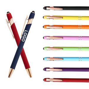 Hot Sell Retractable Macaron Color Multicolor Ballpoint <b>Pen</b> Logo Promotion Plastic Black Ink Custom Logo Ball <b>Pen</b> for <b>Gift</b> - Product Image 1