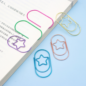 Sẵn Sàng Để Tàu Màu Sắc Sáng Bóng Sao Hình Kẹp Giấy Kích Thước Lớn 50Mm Tài Liệu Tập Tin Văn Phòng Jumbo Kẹp Giấy - Product Image 3