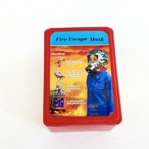 Masker kedap udara bersertifikasi CCC, masker penyelamatan diri dari api Anti Gas Hotel rumah perlindungan api, peralatan penyelamatan pernapasan dengan tudung penghalus - Product Image 3