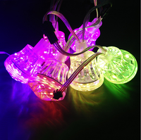Lumière ponctuelle LED cabochon 60 mm 5050RGB IP67 étanche 24v Bande LED avec profil en aluminium Lumière ponctuelle LED de divertissement