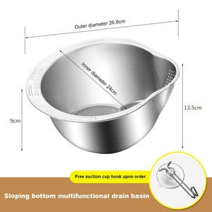 Cesta de Almacenamiento de Alimentos Multifuncional de Acero Inoxidable, Diseño Innovador, Portátil, Ecológica, 24x13.5cm, Resistente a la Oxidación - Product Image 5