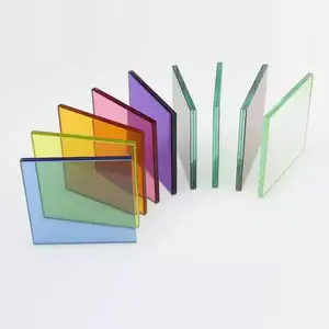 Wholesale 1mm 1.3mm 1.5mm 1.8mm 2mm 3mm building float glass Colored tinted glass