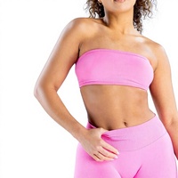 Soutien-gorge de sport sans couture en Spandex/Nylon pour femme, directement de l'usine, idéal pour l'export.