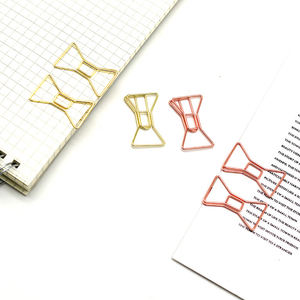 Clip regalo promozionali in metallo Premium con graffetta a forma di papillon d'oro di alta qualità - Product Image 3