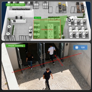 Caméra de sécurité IP POE Bullet GR-YUFI-M5V 5MP avec étanchéité IP67 pour extérieur, reconnaissance faciale et comptage de personnes en croix de ligne - Product Image 4