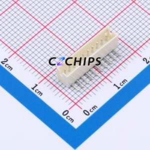 W1501100-10PW2113 Wire-to-Board Pin Header Bent Lead Through Hole,P=1.5mm Connector 1x10P 1.5mm Right Angle Insert ZH - Product Image 1