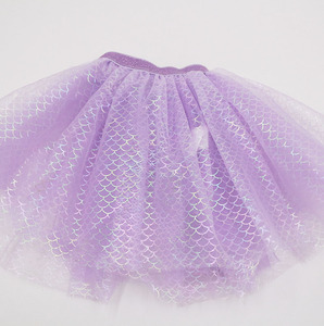 Disfraz de Sirena Morada <span class=keywords><strong>para</strong></span> Niñas, Conjunto de Disfraz con Falda Tutú Brillante y Diadema de Unicornio Plateada, <span class=keywords><strong>para</strong></span> <span class=keywords><strong>Cumpleaños</strong></span> y Año Nuevo - Product Image 3