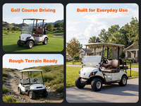 Batterie de chariot de golf Temgo 51,2 V 100 Ah LiFePO4 avec BMS 300 A, boîtier métallique, application Bluetooth et chargeur LCD pour conversion de chariot 48 V