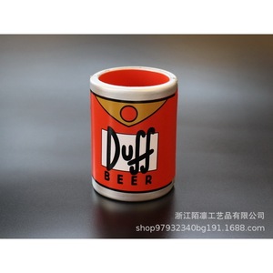 Taza de Cerámica Duff Beer, Color Rojo, Diseño de Dibujos Animados, Artículo Promocional Portátil - Product Image 1