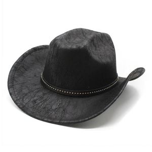 Wholesale Fashion Autumn Winter Vintage New Suede Cowboy <b>Hat</b> - Product Image 5