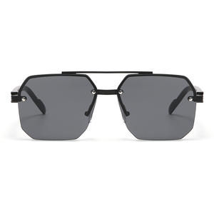 Lunettes de soleil polarisées de luxe, monture demi-cerclée légère, <span class=keywords><strong>pour</strong></span> hommes et femmes, tendance 2026, lunettes Meta unisexes, protection UV400 - Product Image 6