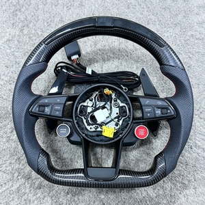 Volant personnalisé en fibre de carbone pour Audi R8 A3 A5 <span class=keywords><strong>RS</strong></span> <span class=keywords><strong>Q3</strong></span> S3 S5 S6 Q5 TT R8 A4 Q6 B8 B9 S4 RS6 A6 C7 A7 A8 Q7 - Product Image 3