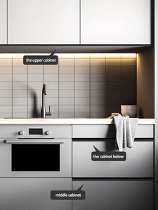 Gagang Kabinet Tersembunyi Profil Alumunium Alloy Bentuk U dengan Ventilasi, Gagang Pintu Kabinet Dapur Bentuk L, Terpasang Modern untuk Laci - Product Image 6