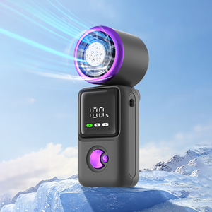 Ventilador de Mano Plegable K828 con Compresa de Hielo Colorida, Refrigeración por Semiconductor de Alta Velocidad, Pantalla Digital, para Auto y Exteriores - Product Image 3