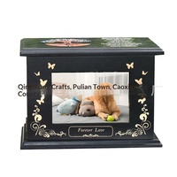 Cajas Funerarias de Madera Grandes Hechas a Mano para Mascotas, Perros y Gatos, Disponibles en Stock